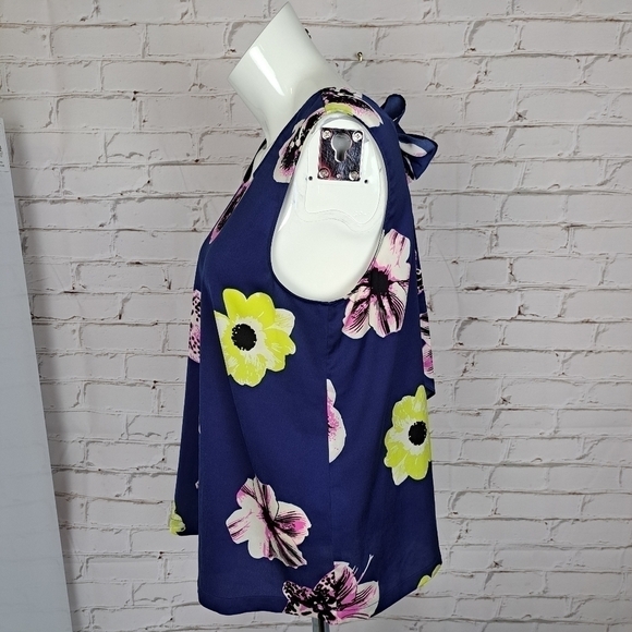 J.CREW Floral Tie back Blouse - Picture 4 of 10